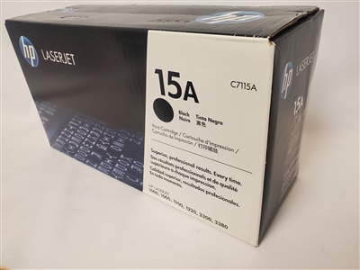 Original HP 15A C7115A Black LaserJet Toner Cartridge